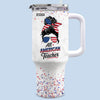 Republican State 40 Oz Stainless Steel Tumbler With Handle - US Patriotic Pride Gifts For Teachers - All American Teacher