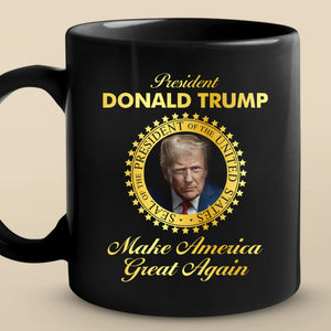 Republican State Black Mug - US Patriotic Pride Gifts For Conservative Supporters - Approved By Patriots, Not Politicians