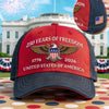 American Flag Republican State Embroidered Retro Washed Cap - US Patriotic Pride Gifts For Conservative Supporters - From 1776 To Forever