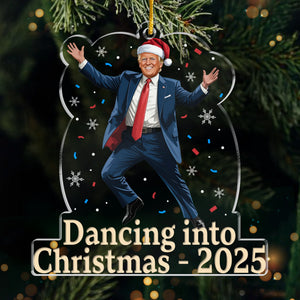 Republican State Acrylic Ornament - US Patriotic Pride, Christmas Gifts For Conservative Supporters - Dancing Into Christmas