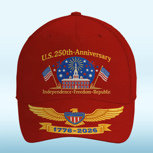 Republican State Hat, All Over Print Classic Cap - US Patriotic Pride Gifts For Conservative Supporters - 250th Anniversary Independence Freedom Republic