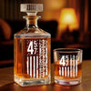 45 47 Republican State Whiskey Decanter Set - US Patriotic Pride Gifts For Conservative Supporters, Wine, Bourbon, Whiskey Lovers - Where Patriotism Meets Tradition