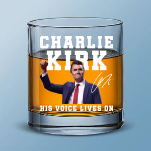 Republican State Custom Whiskey Glass - US Patriotic Pride Gifts For Conservative Supporters, Wine, CK Legacy Edition, Bourbon, Whiskey Lovers - His Voice Lives On