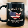 Republican State Black Mug – US Patriotic Pride Gifts For Conservative Supporters, CK Legacy Edition – A Voice That Lives On