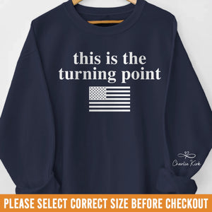 45 47 Republican State Unisex Sweatshirt, Hoodie With Design On Sleeve - US Patriotic Pride Gifts For Conservative Supporters - This Is The Moment