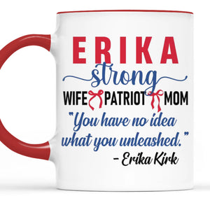 Republican State Accent Mug - US Patriotic Pride Gifts For Conservative Supporters, CK Legacy Edition - White Patriot Mom