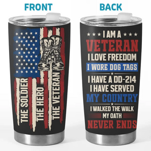 Custom Republican State Tumbler - US Patriotic Pride Gifts For Conservative Supporters - I Love Freedom