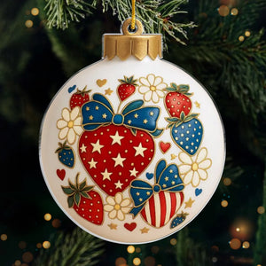 45 47 Republican State Acrylic Ornament - US Patriotic Pride, Christmas Gifts For Conservative Supporters - Warm Hearts, Brave Spirits