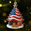 45 47 Republican State Acrylic Ornament - US Patriotic Pride, Christmas Gifts For Conservative Supporters - 250 Years Of Courage, Unity & Christmas Joy