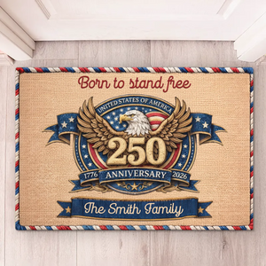 Custom Home Decor Decorative Mat - Personalized America 250th Anniversary Gifts For Mom, Dad, Brother, Sister, Kids - Honor The Spirit Within