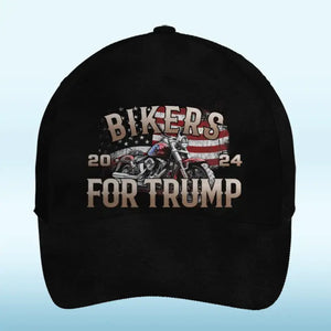 Bikers For Trump 2024 - Trump Hat, All Over Print Classic Cap