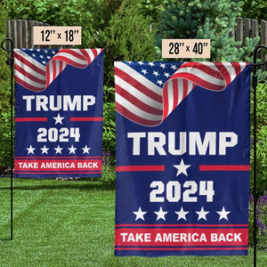 The Great Man 2024, Continue America's Progress - US Election House Flag, Garden Flag