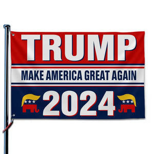 Make America Great Again - Trump US Election Horizontal House Flag