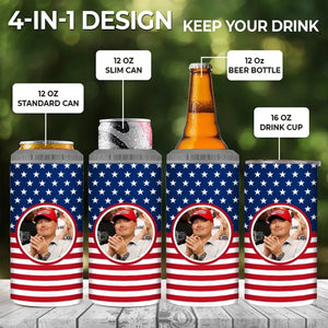 Custom Photo Making America Great Since - US Election 4 In 1 Can Cooler Tumbler