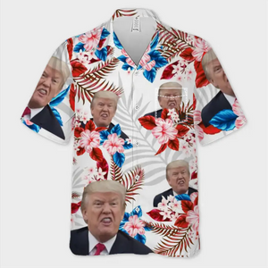 I Stand With Trump - US Election Unisex Tropical Hawaiian Aloha Shirt - Summer Vacation Gift For Trump Supporters