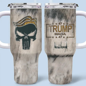 We Lead The Game - US Election 40 Oz Stainless Steel Tumbler With Handle, 20oz Tumbler