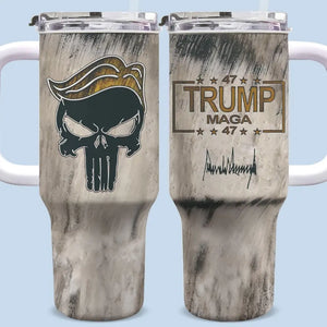 We Lead The Game - US Election 40 Oz Stainless Steel Tumbler With Handle, 20oz Tumbler