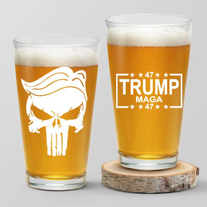 Trump MAGA 47 - US Election Beer Glass