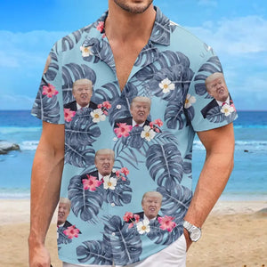 Let's Go On Vacation With Trump - US Election Unisex Tropical Hawaiian Aloha Shirt - Summer Vacation Gift For Trump Supporters