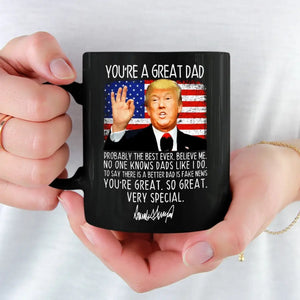 No One Knows Dads Like I Do - Trump Election Black Mug