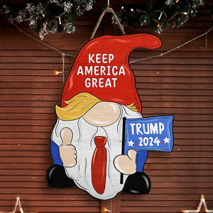 Make America Great Again - US Elections Home Decor Wood Sign, House Warming Gift For Trump Supporters