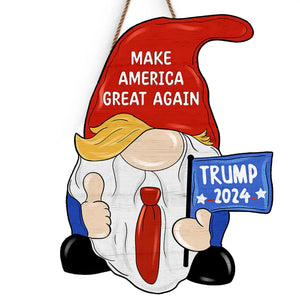 Make America Great Again - US Elections Home Decor Wood Sign, House Warming Gift For Trump Supporters