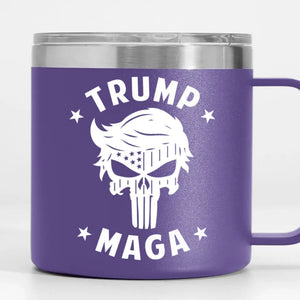 Trump MAGA - US Election 14oz Stainless Steel Tumbler With Handle