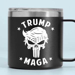 Trump MAGA - US Election 14oz Stainless Steel Tumbler With Handle