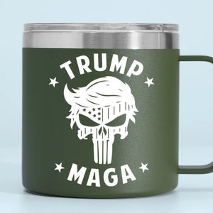 Trump MAGA - US Election 14oz Stainless Steel Tumbler With Handle