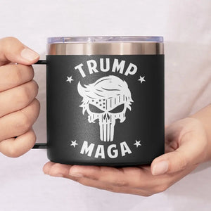 Trump MAGA - US Election 14oz Stainless Steel Tumbler With Handle