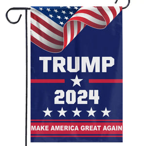 The Great Man 2024, Continue America's Progress - US Election House Flag, Garden Flag