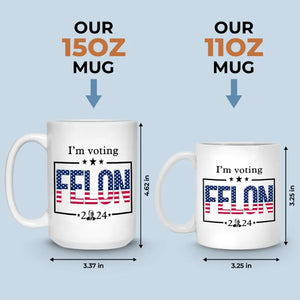 I'm Voting Felon, Trump 2024 - US Election Trump Mug