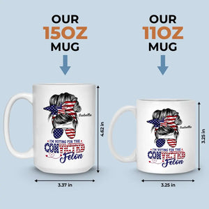 I'm Voting For Trump, The Convicted Felon - US Election Trump Mug