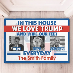 In This House, We Love Trump - US Elections Home Decor Decorative Mat, House Warming Gift Mat