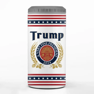 Trump, A Fine President, Take America Back - US Election 4 In 1 Can Cooler Tumbler