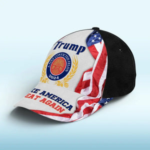 Trump, A Fine Convicted Felon 2024 - US Elections Trump Hat, All Over Print Classic Cap For Trump Supporters