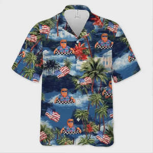 Let's Go Party With Donald Trump - US Election Unisex Tropical Hawaiian Aloha Shirt - Summer Vacation Gift For Trump Supporters