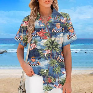 Let's Go Party With Donald Trump - US Election Unisex Tropical Hawaiian Aloha Shirt - Summer Vacation Gift For Trump Supporters