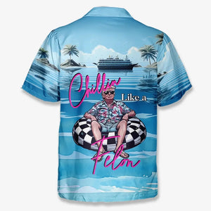 Chillin Like A Villain - US Election Unisex Tropical Hawaiian Aloha Shirt - Summer Vacation Gift For Trump Supporters