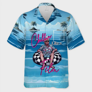 Chillin Like A Villain - US Election Unisex Tropical Hawaiian Aloha Shirt - Summer Vacation Gift For Trump Supporters