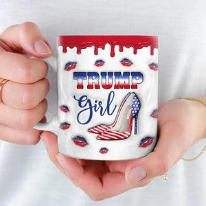 This Girl Loves The Former President - US Elections 3D Inflated Effect Printed Mug - Gift For Best Friends, BFF, Sisters