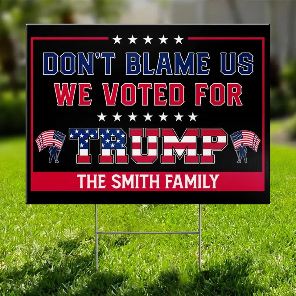 Take The Nation Back - US Elections Yard Sign, Decoration Gift For Conservative Supporters