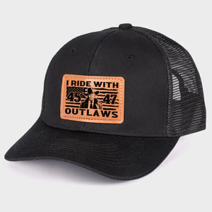 That's Enough For America, I'm Voting For The Outlaw - US Elections Leather Patch Hat, Trump Hat