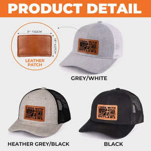 That's Enough For America, I'm Voting For The Outlaw - US Elections Leather Patch Hat, Trump Hat