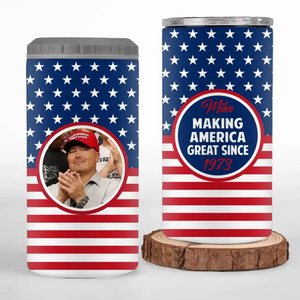 Custom Photo Making America Great Since - US Election 4 In 1 Can Cooler Tumbler