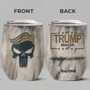 Trump Takes America Back In 2024 - US Elections Wine Tumbler, Trump Tumbler