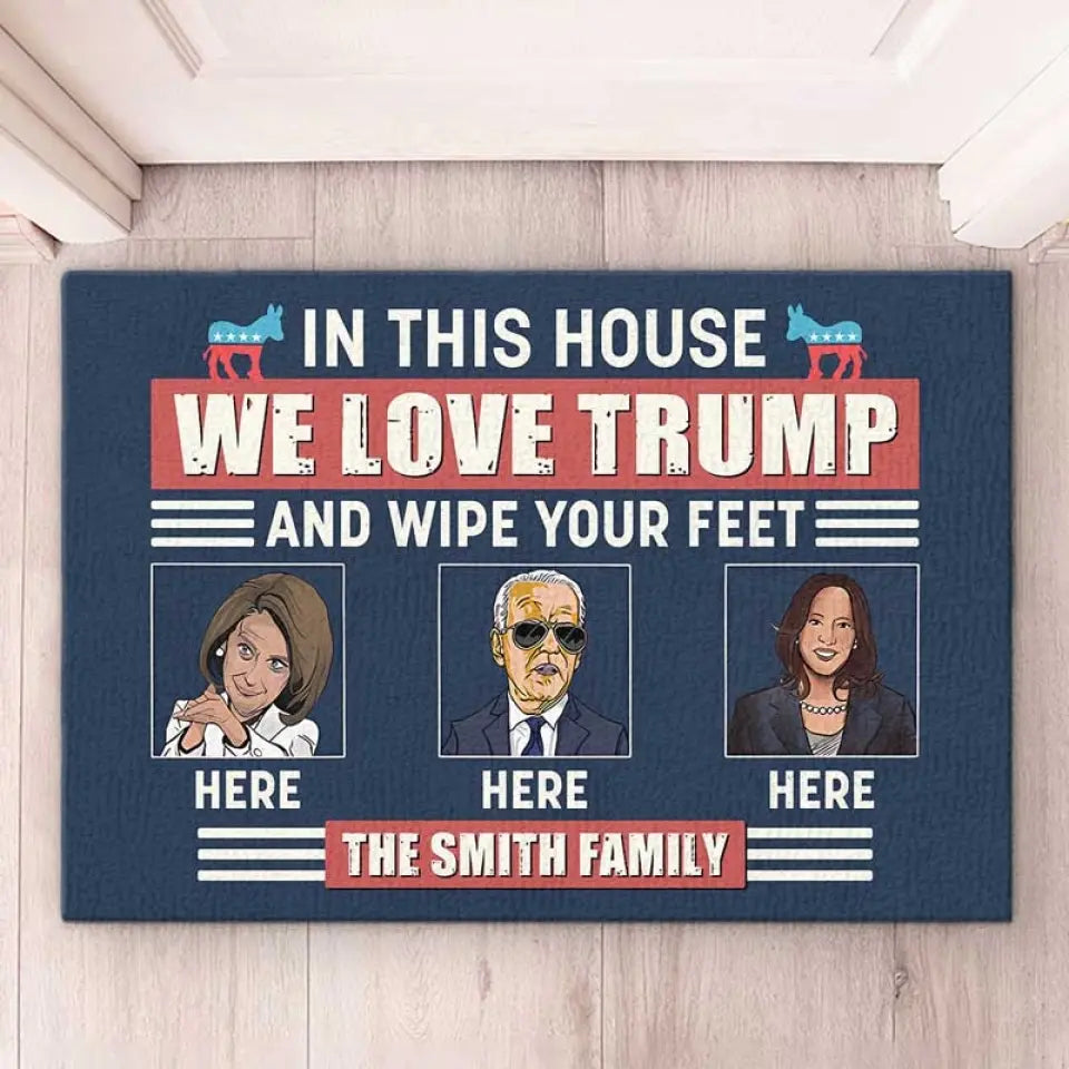 Be Clean And Show Your Love To Trump - US Elections Home Decor Decorative Mat, House Warming Gift Mat