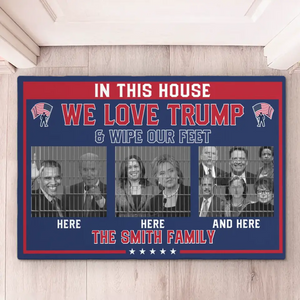 Lock Them Up And Vote For The Man - US Elections Home Decor Decorative Mat, House Warming Gift Mat