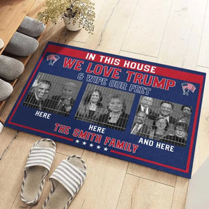 Lock Them Up And Vote For The Man - US Elections Home Decor Decorative Mat, House Warming Gift Mat