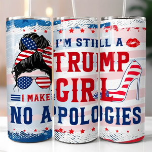 Say Hello To Trump Girl - US Elections Skinny Tumbler, Trump Tumbler - Gift For Best Friends, BFF, Sisters